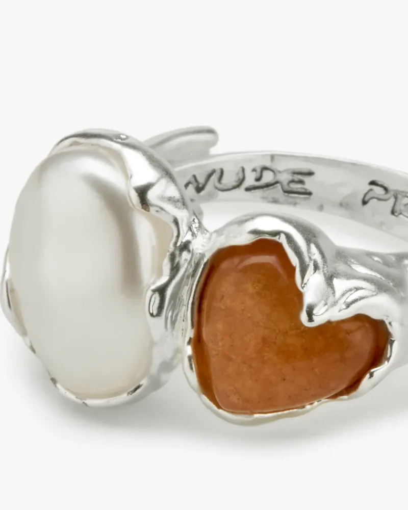 Nude Project Amanecer Ring Silver Sale
