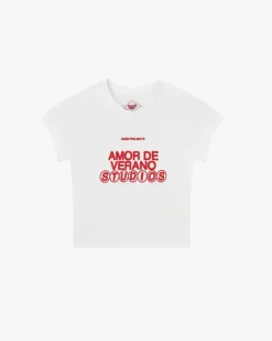 Nude Project Amor de Verano Tee White New