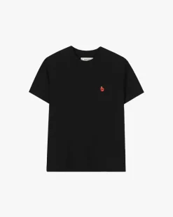 Nude Project Apple Crew Slim Tee Black New