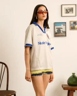 Nude Project Basic Football Tee White