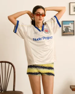 Nude Project Basic Football Tee White