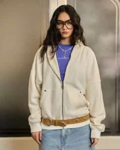 Nude Project Beast Zip-Up Hoodie Marshmallow Hot