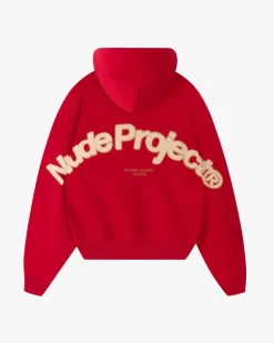 Nude Project Beast Zip-Up Hoodie Red