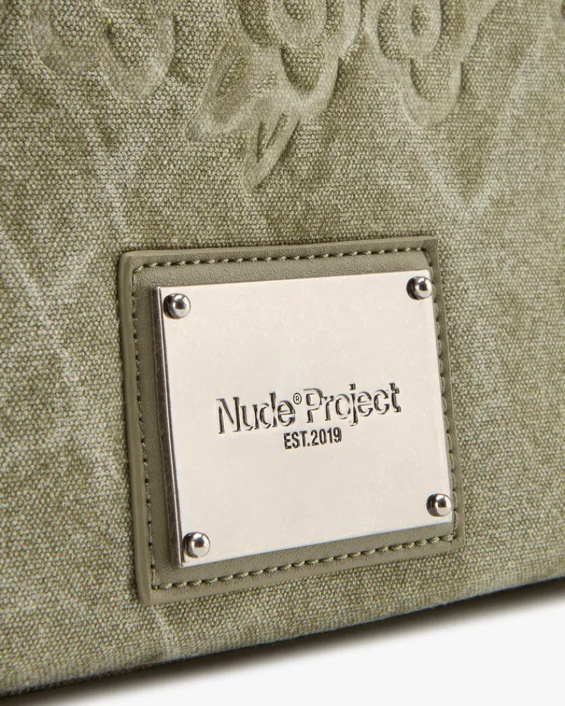 Nude Project Big Canvas Bag Green Clearance