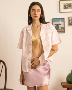 Nude Project Block Shirt Pink New