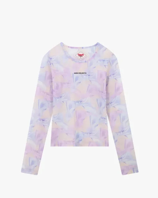 Nude Project Bow Mesh Top Lilac Best