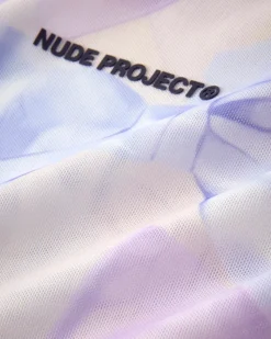 Nude Project Bow Mesh Top Lilac Best