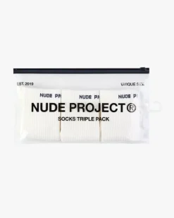 Nude Project Calcetines Allday Blanco 3Xpack New