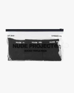 Nude Project Calcetines Allday Negro 3Xpack Best