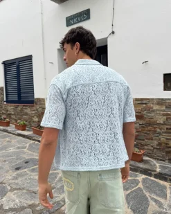 Nude Project Camisa Romantica Azul Cielo Online