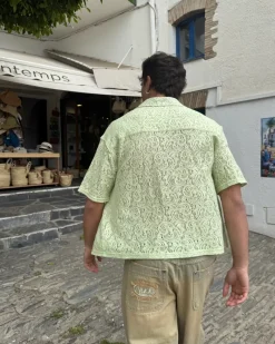 Nude Project Camisa Romantica Verde Hot