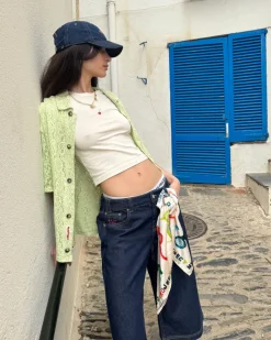 Nude Project Camisa Romantica Verde Hot