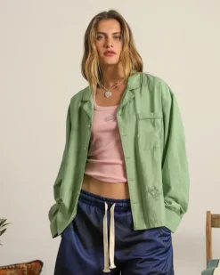 Nude Project Camisa Sleepy Verde Hot