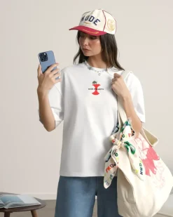 Nude Project Camiseta Apple Blanca Discount