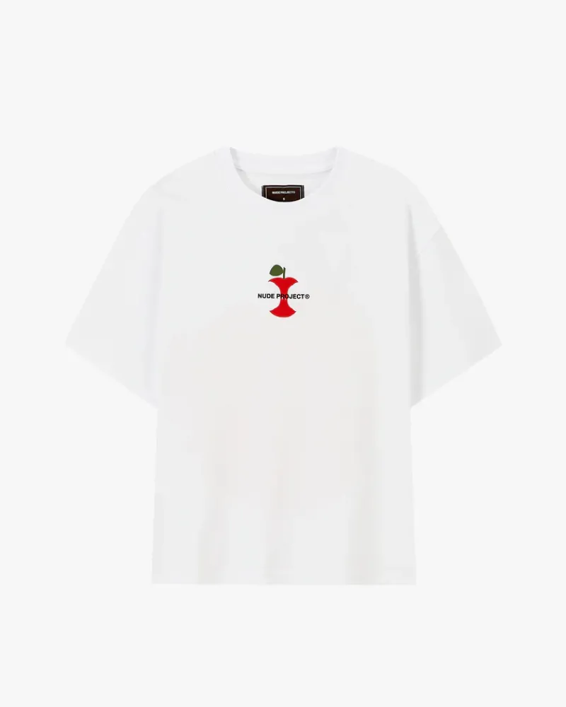 Nude Project Camiseta Apple Blanca Discount