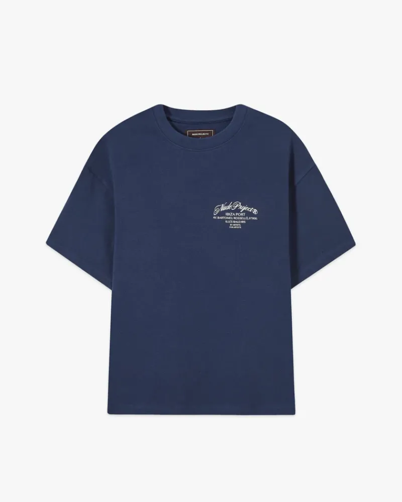 Nude Project Camiseta Azul Marino Locally Hated Best