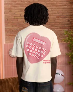 Nude Project Camiseta Calculator Blanco Crema New