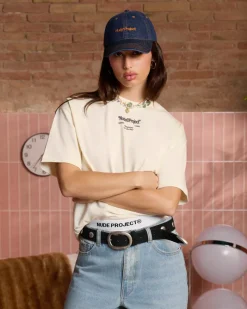 Nude Project Camiseta Calculator Blanco Crema New