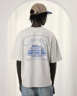 Nude Project Camiseta Call Gris Clearance