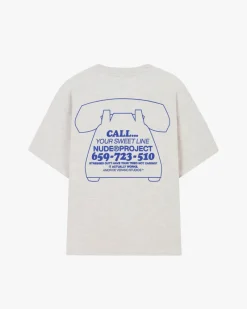 Nude Project Camiseta Call Gris Clearance