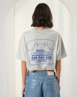 Nude Project Camiseta Call Gris Clearance