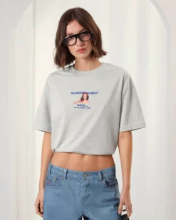 Nude Project Camiseta Call Gris Clearance