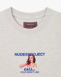 Nude Project Camiseta Call Gris Clearance