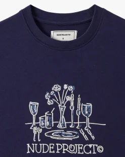 Nude Project Camiseta Cena Azul Marino New