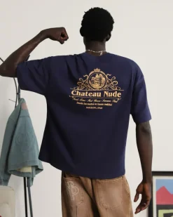 Nude Project Camiseta Chateau Azul Marino New