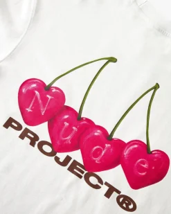 Nude Project Camiseta Cherry Blanca New