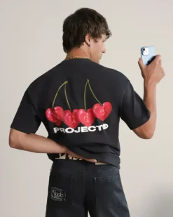 Nude Project Camiseta Cherry Negra Best
