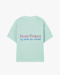 Nude Project Camiseta Cult Kid Verde Hot
