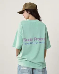 Nude Project Camiseta Cult Kid Verde Hot