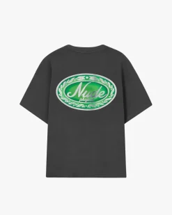Nude Project Camiseta Déclaration Gris Oscuro Discount