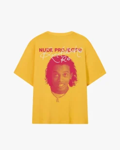Nude Project Camiseta Face Amarilla Online
