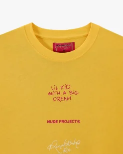 Nude Project Camiseta Face Amarilla Online