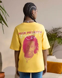 Nude Project Camiseta Face Amarilla Online