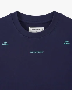 Nude Project Camiseta Fine Art Azul Marino