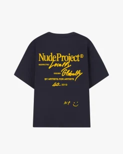 Nude Project Camiseta Global Soon Azul Marino Clearance