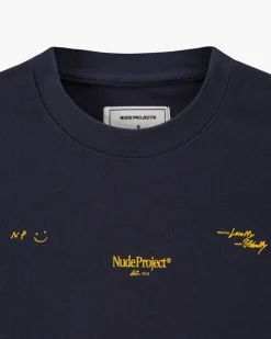 Nude Project Camiseta Global Soon Azul Marino Clearance