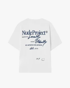 Nude Project Camiseta Global Soon Blanca New