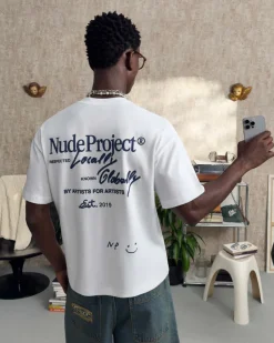 Nude Project Camiseta Global Soon Blanca New