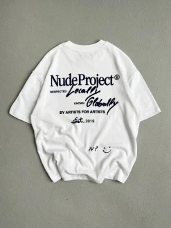 Nude Project Camiseta Global Soon Blanca New