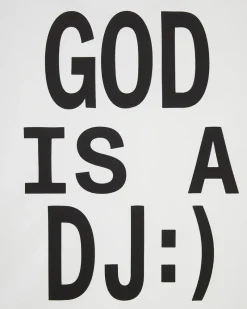 Nude Project Camiseta God is a DJ Blanca Clearance