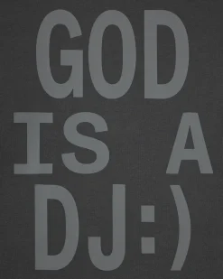 Nude Project Camiseta God is a DJ Gris Oscuro Discount