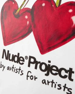 Nude Project Camiseta Juicy Cherry Blanca Hot