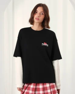 Nude Project Camiseta Juicy Cherry Negra Outlet