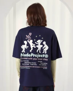 Nude Project Camiseta Lil'Rebel Azul Marino Hot
