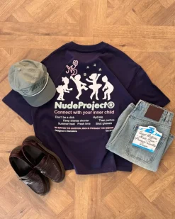 Nude Project Camiseta Lil'Rebel Azul Marino Hot