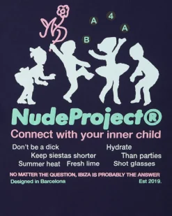 Nude Project Camiseta Lil'Rebel Azul Marino Hot